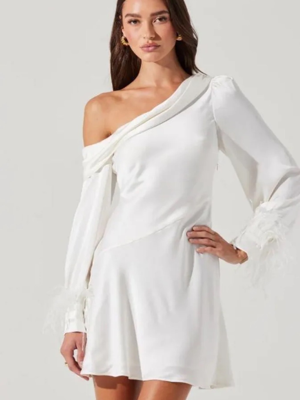 ASTR The Label Mini White Dress